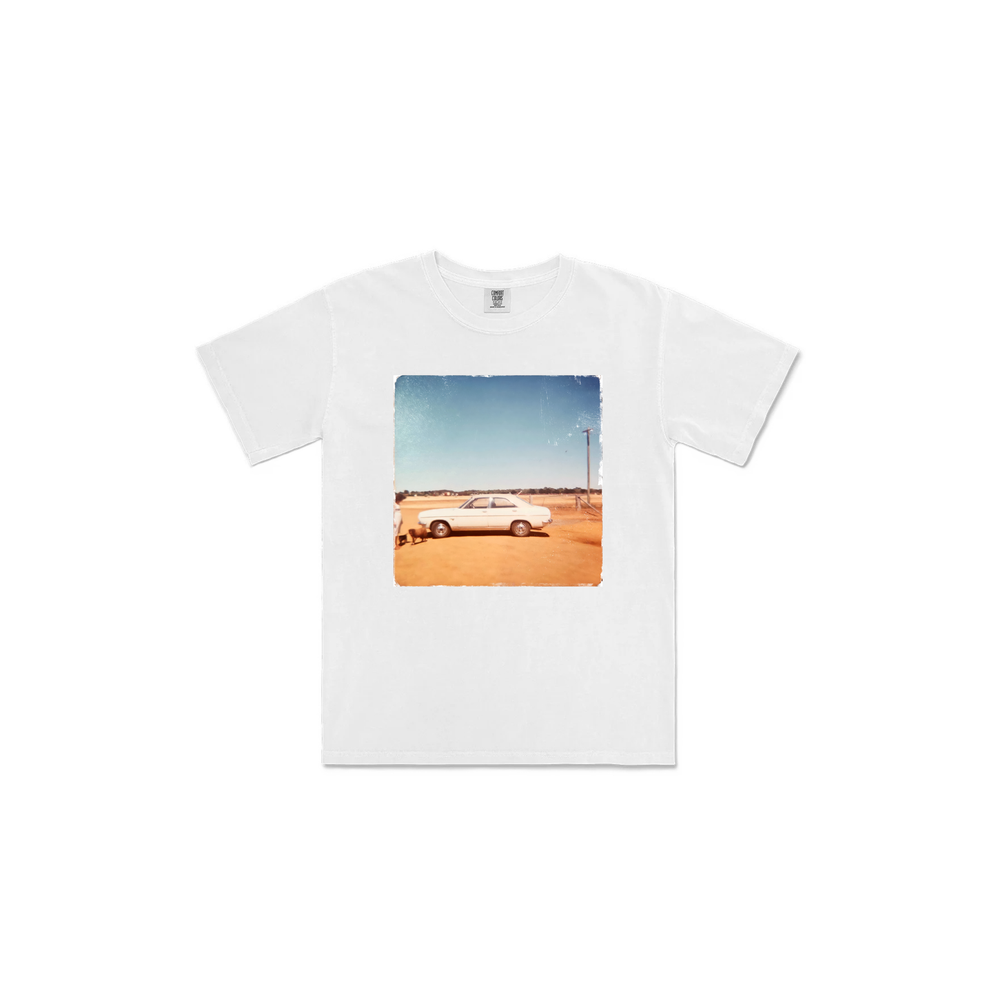 White Cotton 'Centura' Premium Cotton T-Shirt